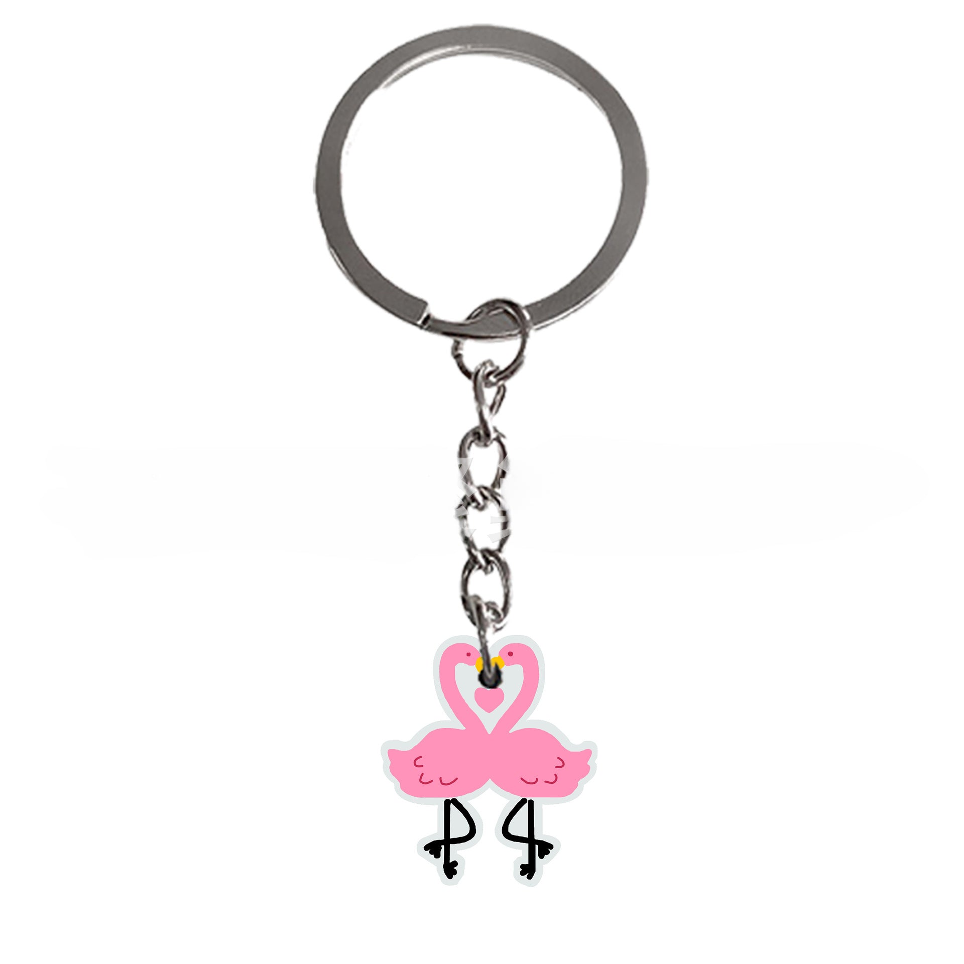 Wholesale 50PCS Pink Valentine's Day PVC Keychain